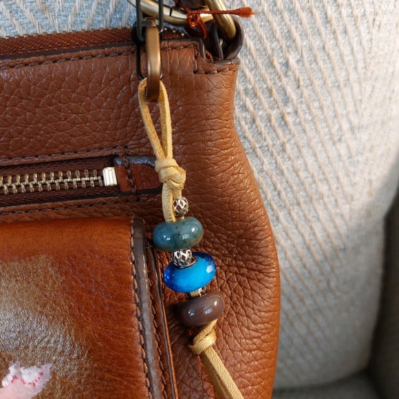 Leather Painted Fossil Purse - Picture 5 of 13